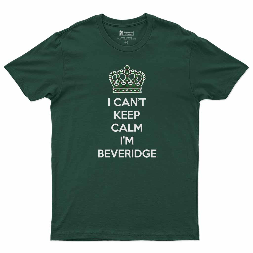 Beveridge Can't Keep Calm Men's T-Shirt Forest Green - Tartan Vibes Clothing
