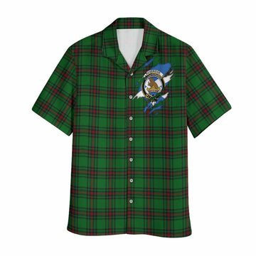 Beveridge Clan Crest In Me Tartan Hawaiian Shirt Scotland Flag Style