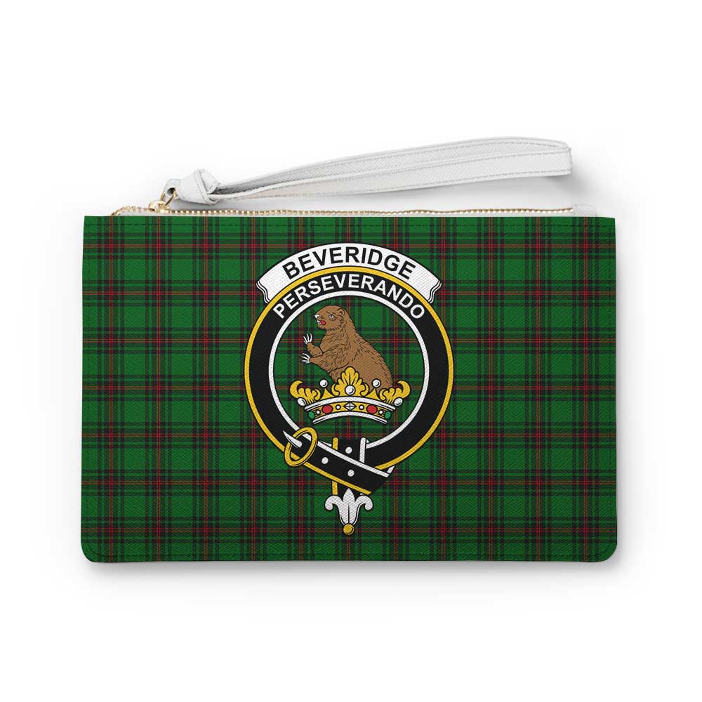 Tartan Vibes Clothing Beveridge Family Crest Tartan Clutch Bag