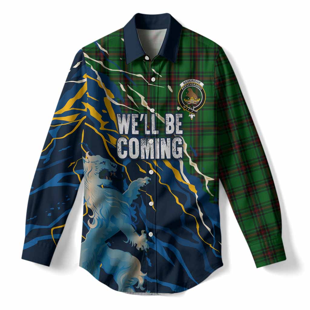 Beveridge Scotland Tartan Women Casual Shirt WC2026 Football - We'll Be Coming