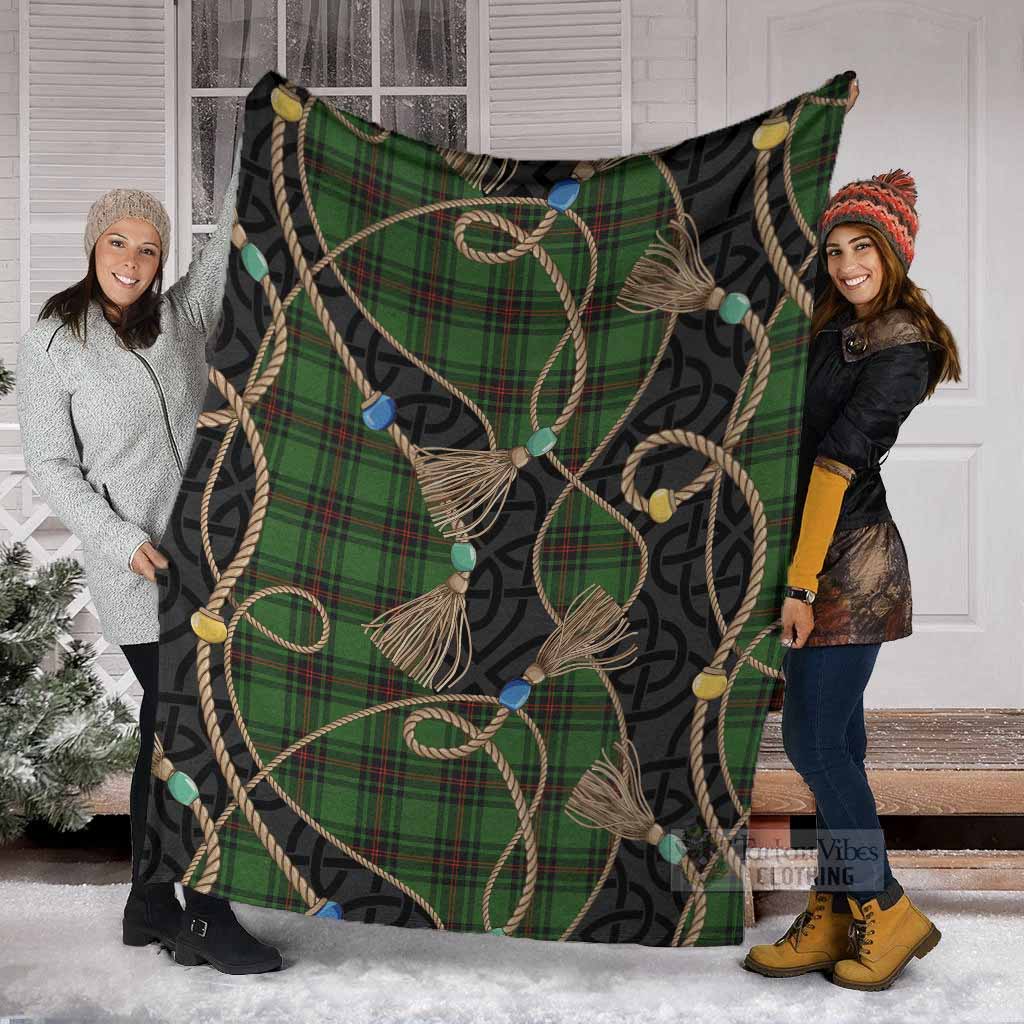 Beveridge Scottish Tartan Twisted Ropes Stylized Blanket - Tartan Vibes Clothing