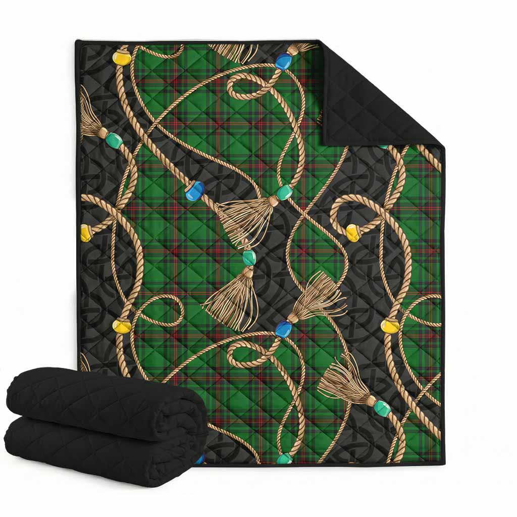 Beveridge Scottish Tartan Twisted Ropes Stylized Premium Quilt Super King Quilt 91" x 110" - Tartan Vibes Clothing
