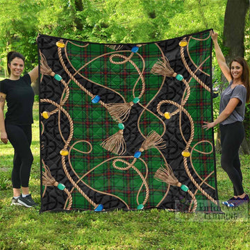Beveridge Scottish Tartan Twisted Ropes Stylized Premium Quilt