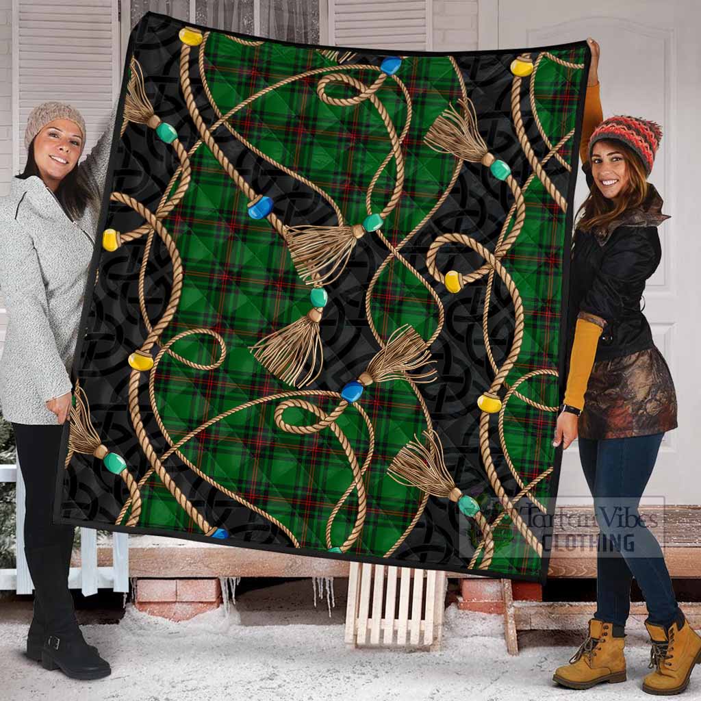 Beveridge Scottish Tartan Twisted Ropes Stylized Premium Quilt - Tartan Vibes Clothing