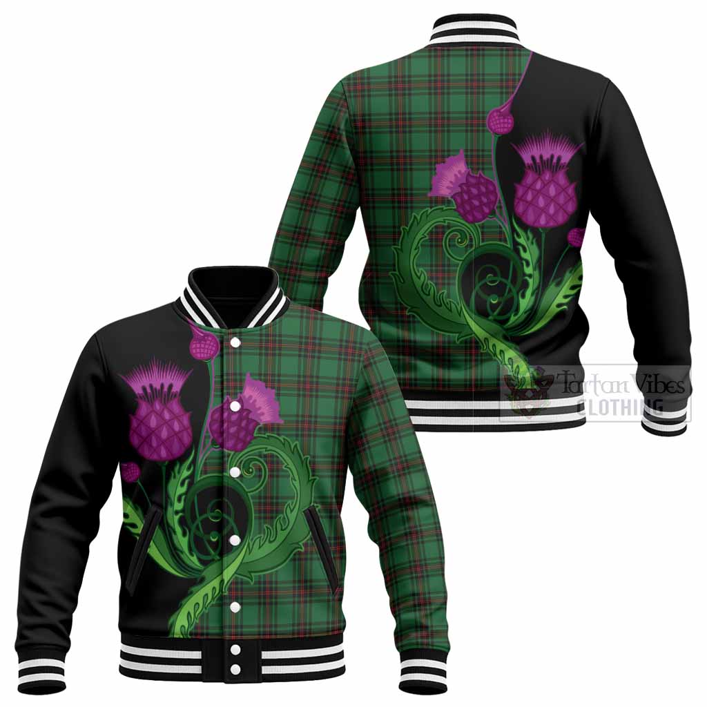 Beveridge Tartan Baseball Jacket Traditional Scottish Thistle