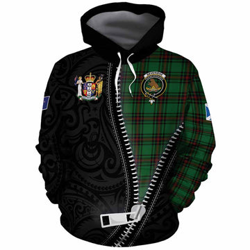 Beveridge Tartan Cotton Hoodie New Zealand Pattern Unique Zipper Stylized