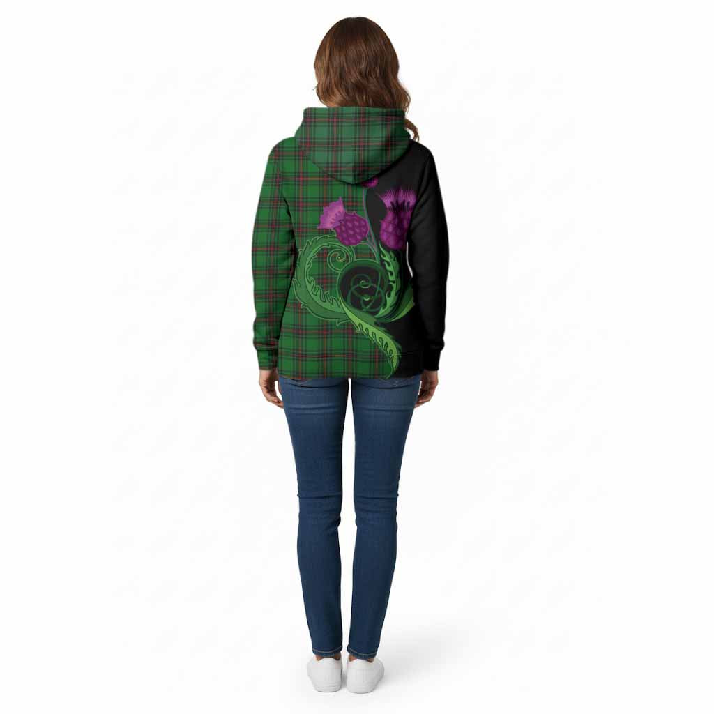 Beveridge Tartan Cotton Hoodie Traditional Scottish Thistle
