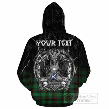 Beveridge Tartan Crest Cotton Hoodie Celtic Odin's Raven Legacy