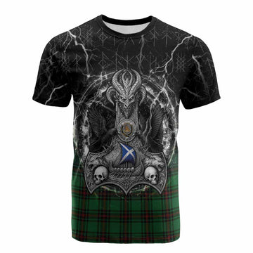 Beveridge Tartan Crest Cotton T-shirt Celtic Odin's Raven Legacy