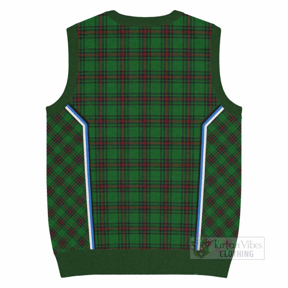 Beveridge Tartan Crest Knitted V-Neck Vest Scotland Coat of Arm Flag Style - Tartan Vibes Clothing