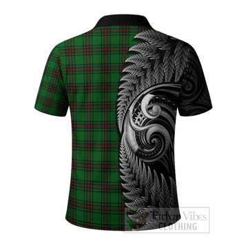 Beveridge Tartan Crest Polo Shirt With New Zealand Silver Fern Maori Koru