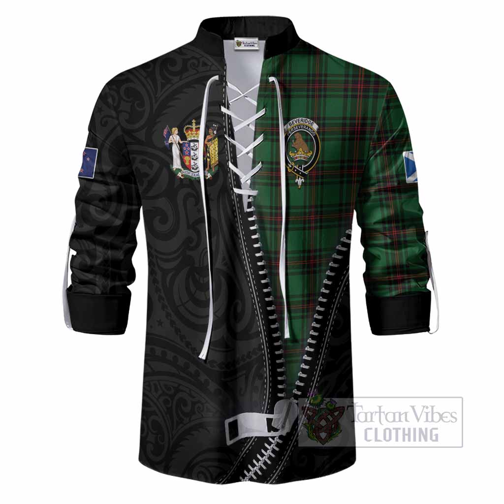 Beveridge Tartan Ghillie Shirt New Zealand Pattern Unique Zipper Stylized
