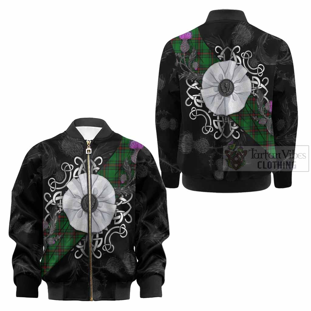 Beveridge Tartan Kid Bomber Jacket Jacobite White Rose - Tartan Vibes Clothing