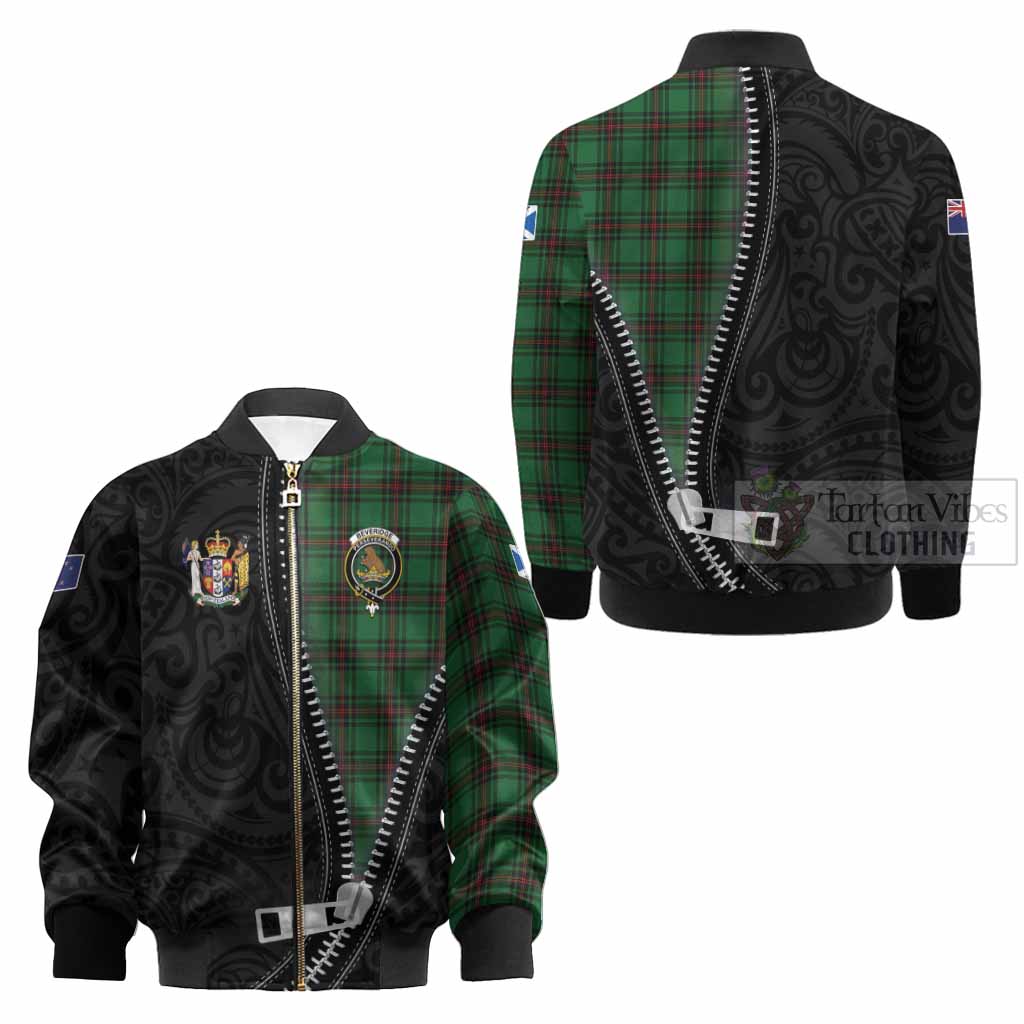Beveridge Tartan Kid Bomber Jacket New Zealand Pattern Unique Zipper Stylized