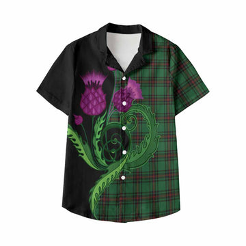 Beveridge Tartan Kid Hawaiian Shirt Traditional Scottish Thistle