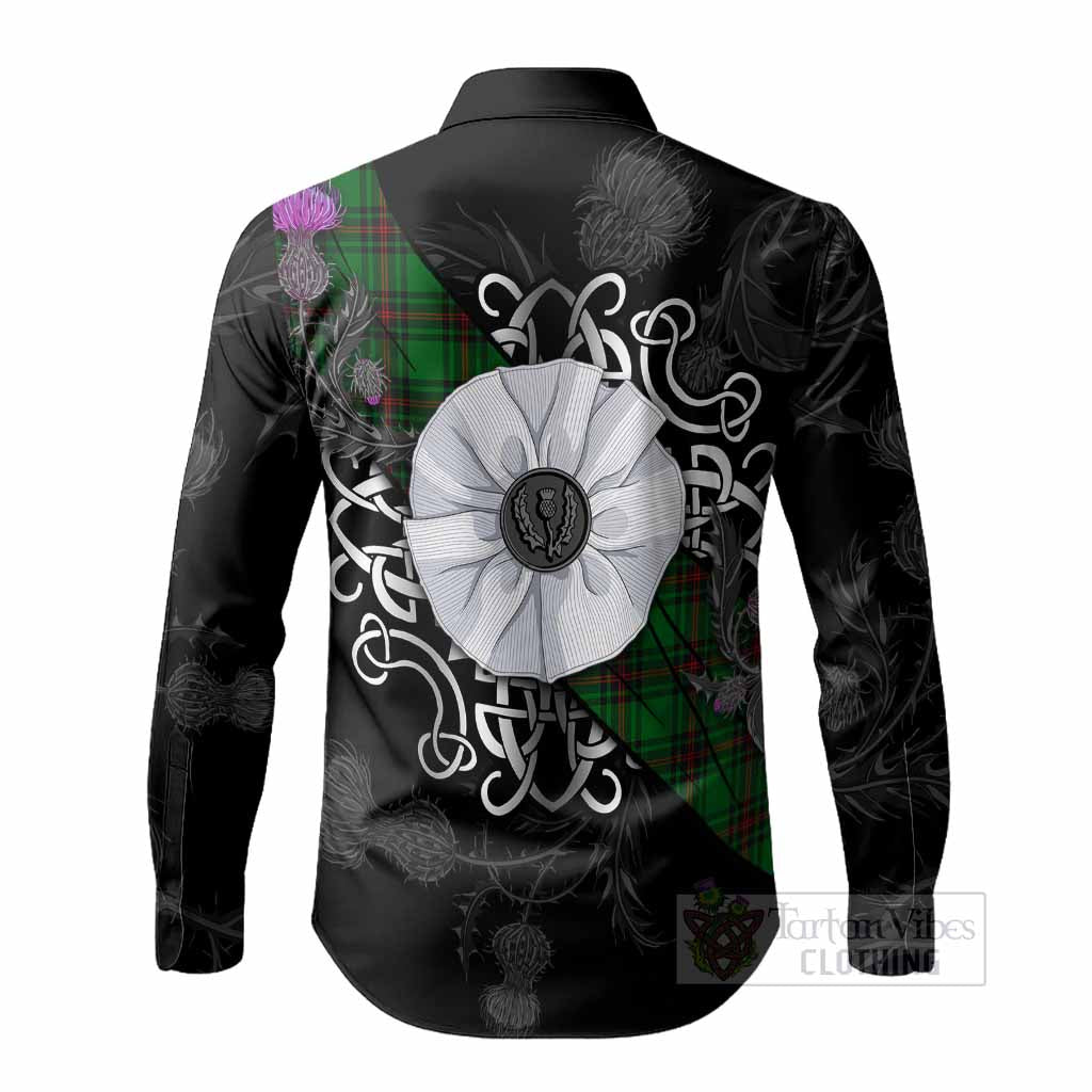Beveridge Tartan Long Sleeve Button Shirts Jacobite White Rose - Tartan Vibes Clothing