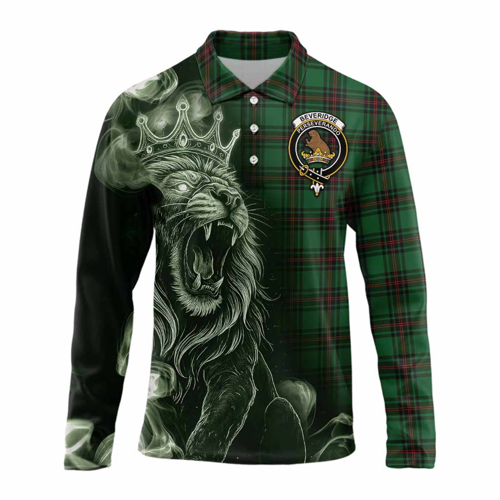 Beveridge Tartan Long Sleeve Polo Shirt Roaring Lion Heritage