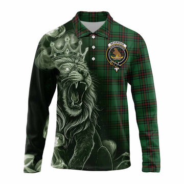 Beveridge Tartan Long Sleeve Polo Shirt Roaring Lion Heritage