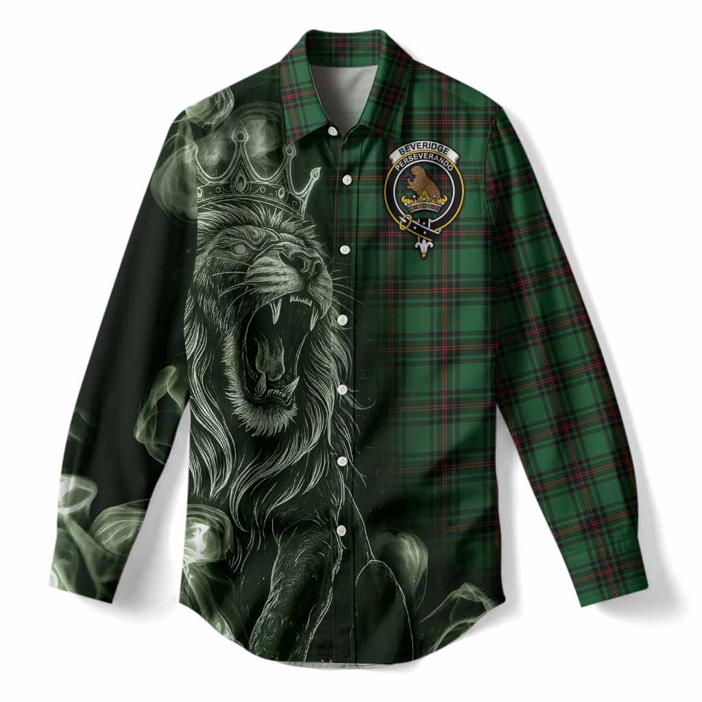 Beveridge Tartan Women Casual Shirt Roaring Lion Heritage