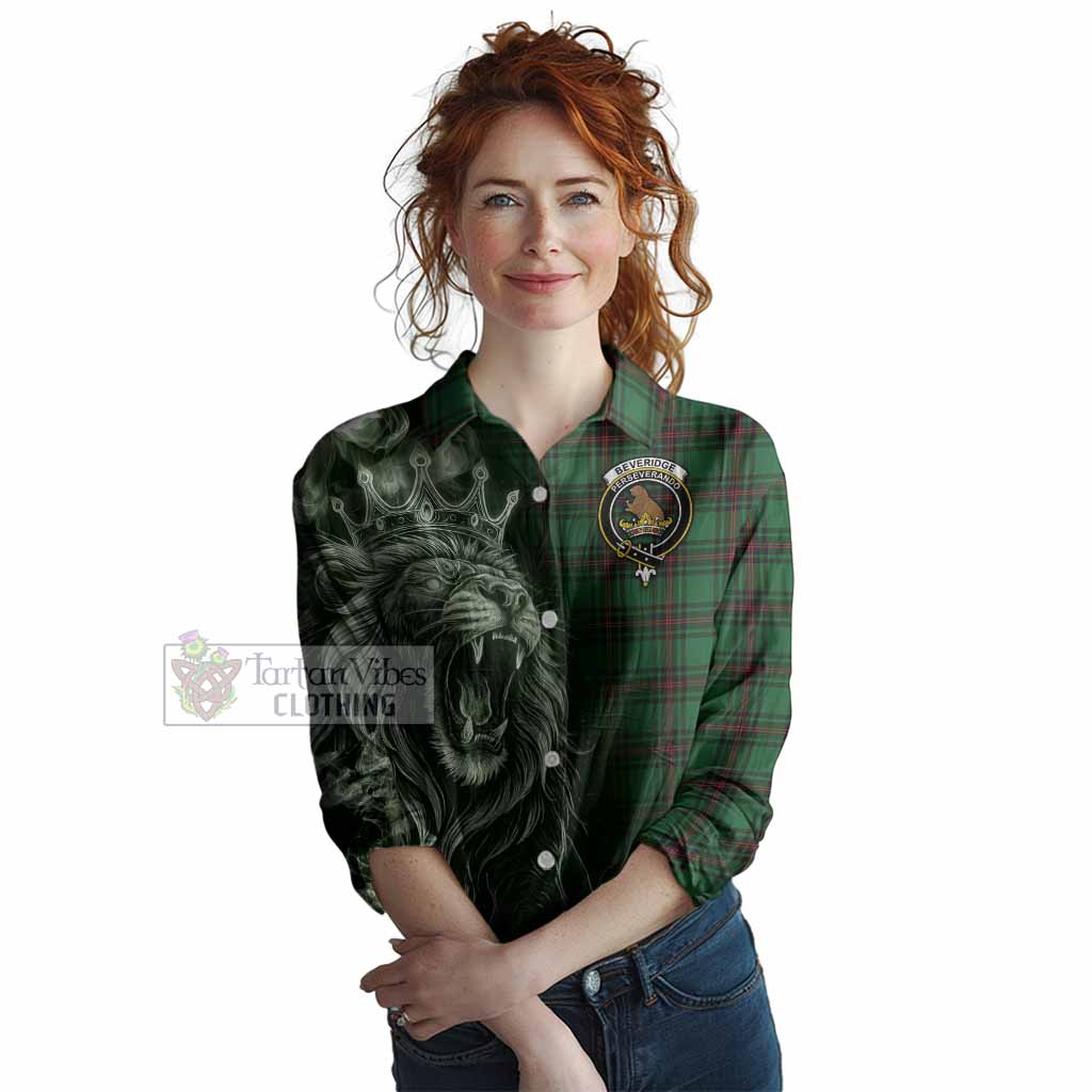 Beveridge Tartan Women Casual Shirt Roaring Lion Heritage