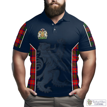 Riddell Tartan Men's Polo Shirt with Lion Rampant Vibes Sport Style