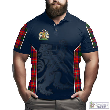 Riddell Tartan Men's Polo Shirt with Lion Rampant Vibes Sport Style Kid - Tartan Vibes Clothing