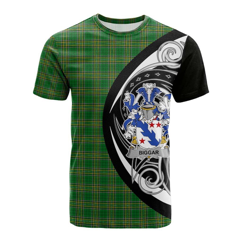 Tartan Vibes Clothing Biggar Irish Clan Cotton T-shirt Celtic Circle Style