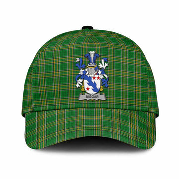 Biggar Irish Clan Tartan Classic Cap with Coat of Arms