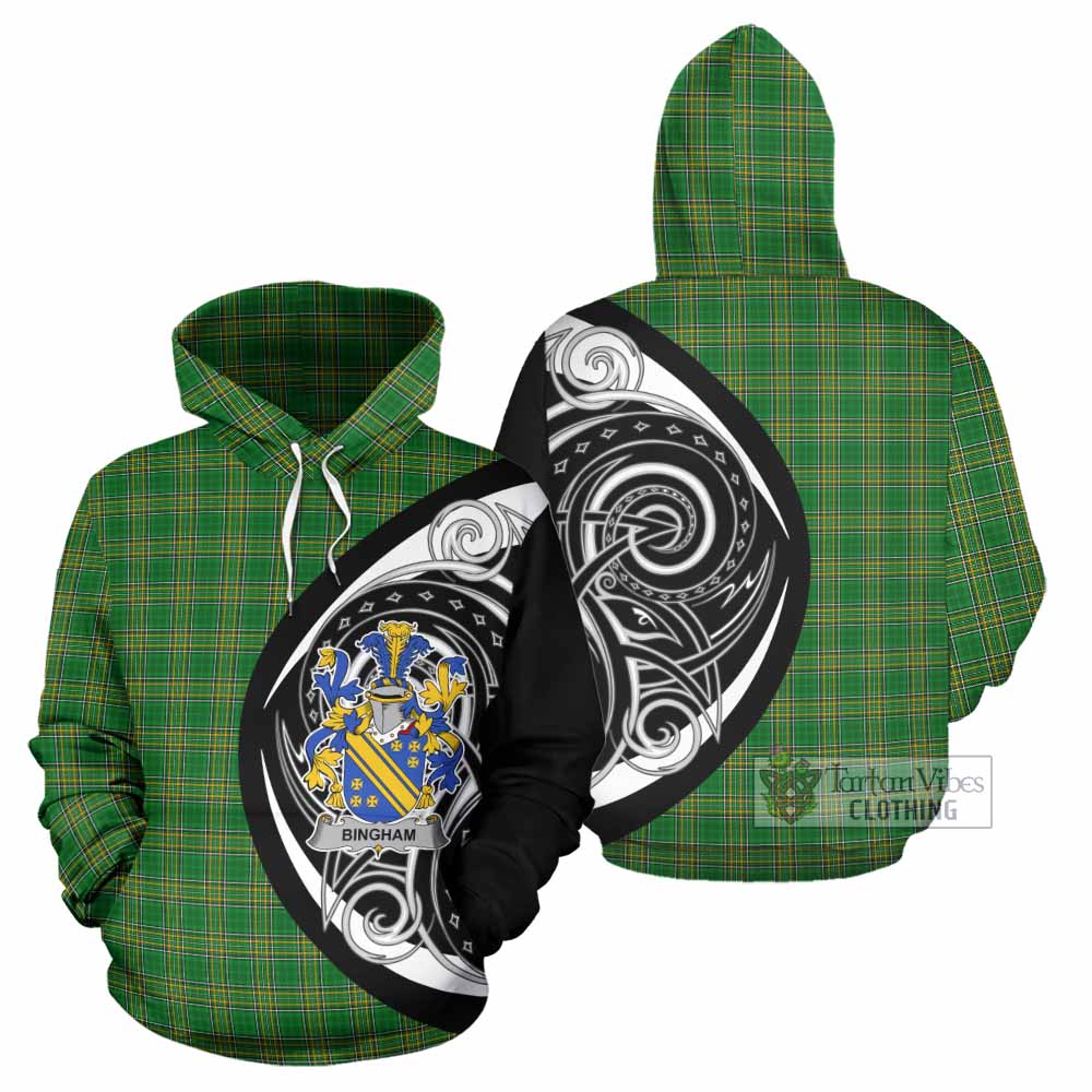 Tartan Vibes Clothing Bingham Irish Clan Hoodie Celtic Circle Style