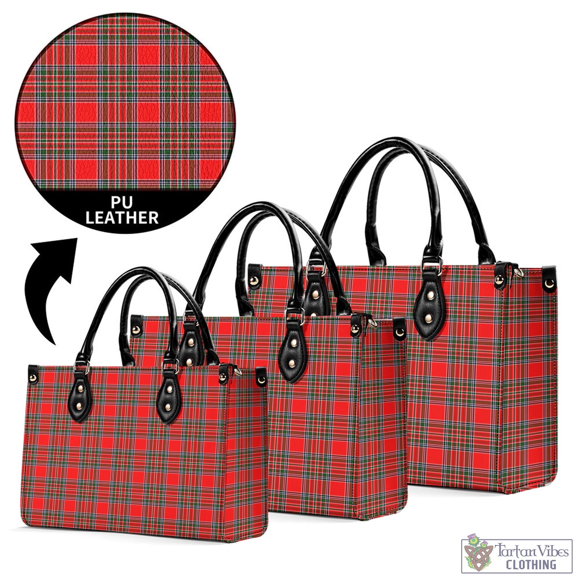 Binning Tartan Luxury Leather Handbags - Tartan Vibes Clothing