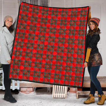 Binning Tartan Quilt Super King Quilt 91" x 110" - Tartan Vibes Clothing