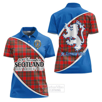 Binning Family Crest Tartan Women's Polo Shirt Celebrate Saint Andrew's Day in Style Women - Tartan Vibes Clothing