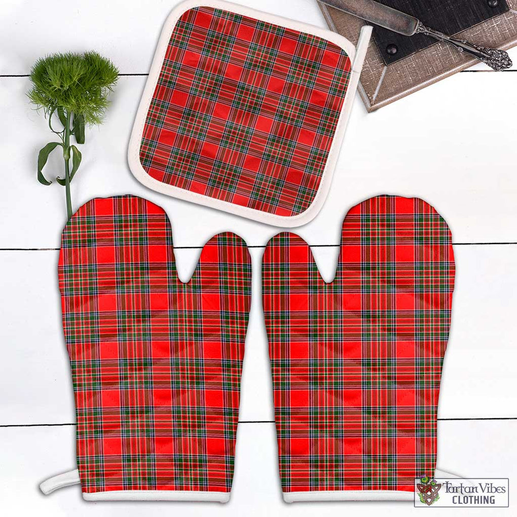 Binning Tartan Combo Oven Mitt & Pot-Holder Combo 2 Oven Mitt & 1 Pot-Holder Black - Tartan Vibes Clothing