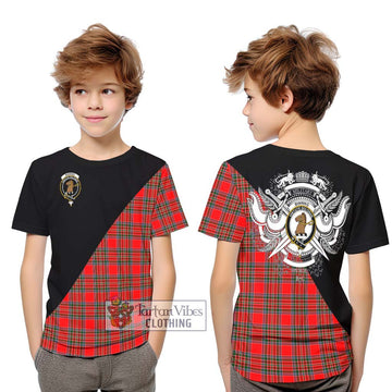 Binning Tartan Kid T-Shirt with Family Crest and Military Logo Style Youth XL Size14 - Tartan Vibes Clothing