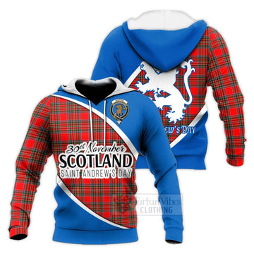 Binning Family Crest Tartan Knitted Hoodie Celebrate Saint Andrew's Day in Style Unisex Knitted Pullover Hoodie - Tartan Vibes Clothing