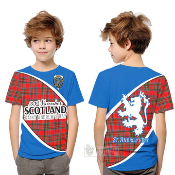 Binning Family Crest Tartan Kid T-Shirt Celebrate Saint Andrew's Day in Style Youth XL Size14 - Tartan Vibes Clothing