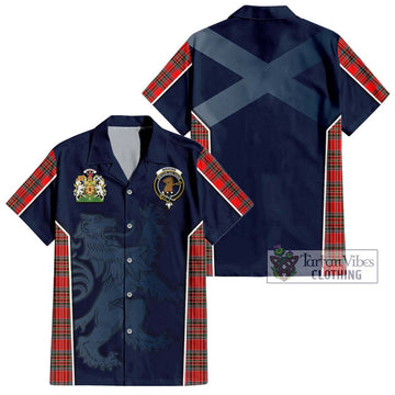 Binning Tartan Hawaiian Shirt with Family Crest and Lion Rampant Vibes Sport Style Kid - Tartan Vibes Clothing