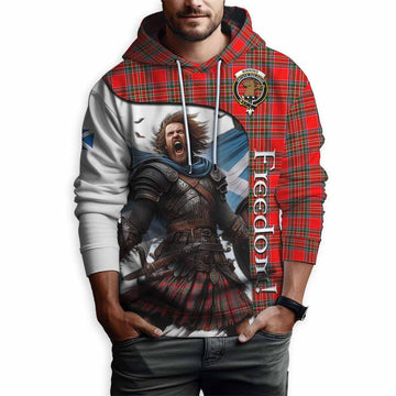 Binning Crest Tartan Hoodie Inspired by the Freedom of Scottish Warrior Pullover Hoodie - Tartan Vibes Clothing