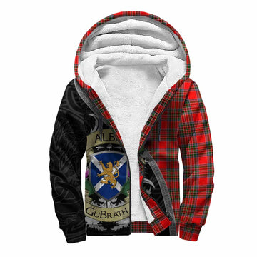 Binning Tartan Family Crest Sherpa Hoodie Lion Rampant Royal Thistle Shield Celtic Inspired Unisex S - Tartan Vibes Clothing