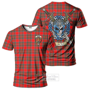 Binning Tartan T-Shirt with Family Crest Celtic Skull Style Kid's Shirt - Tartan Vibes Clothing