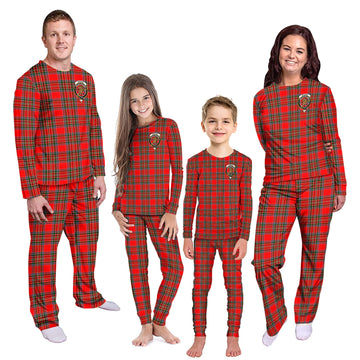 Binning Tartan Pajamas Family Set with Family Crest Kid - Tartan Vibes Clothing