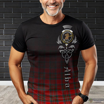Tartan Vibes Clothing Binning Tartan T-Shirt Featuring Alba Gu Brath Family Crest Celtic Inspired
