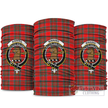 Binning Tartan Neck Gaiters, Tartan Bandanas, Tartan Head Band with Family Crest package One Size - Tartan Vibes Clothing