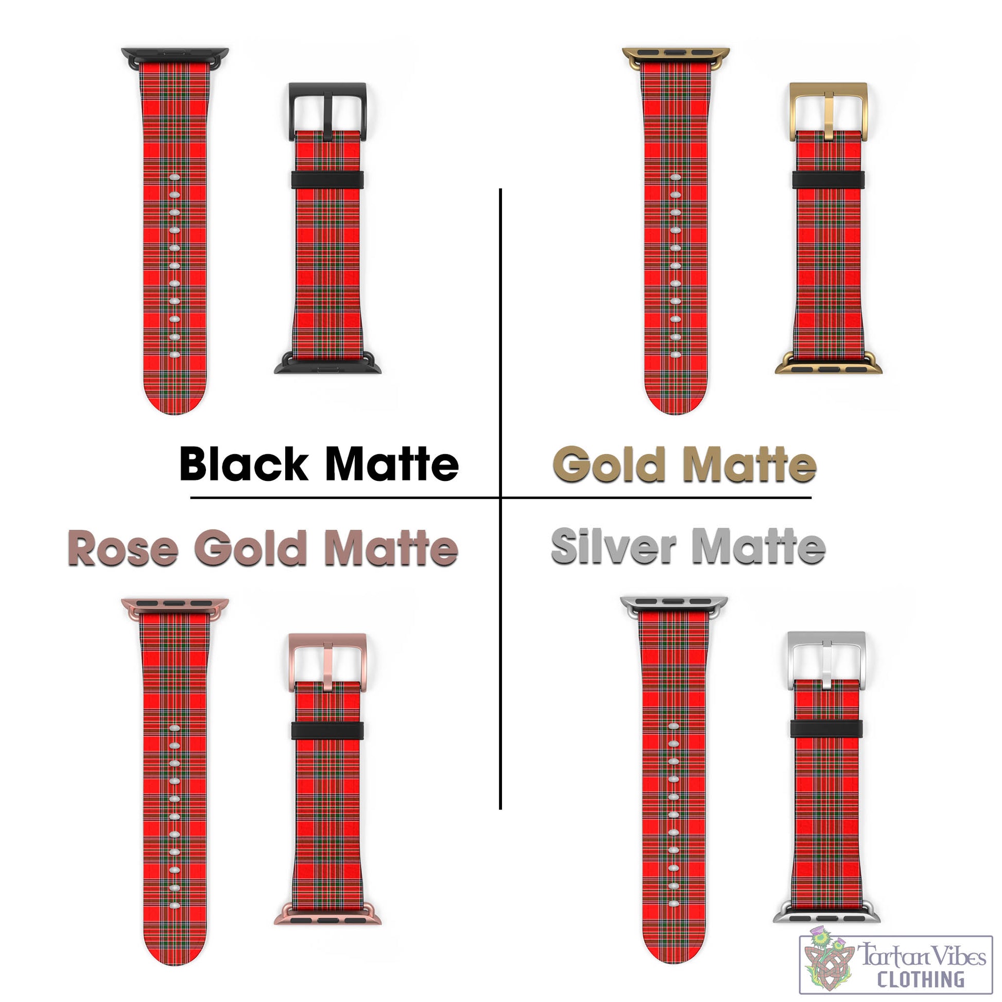 Binning Tartan Watch Band 42 - 45 mm - Tartan Vibes Clothing