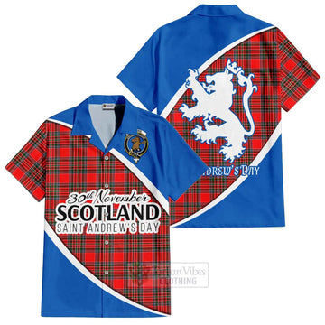 Binning Family Crest Tartan Hawaiian Shirt Celebrate Saint Andrew's Day in Style Kid - Tartan Vibes Clothing