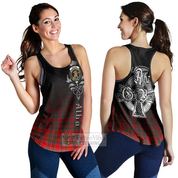 Binning Tartan Women's Racerback Tanks Featuring Alba Gu Brath Family Crest Celtic Inspired 4XL - Tartan Vibes Clothing