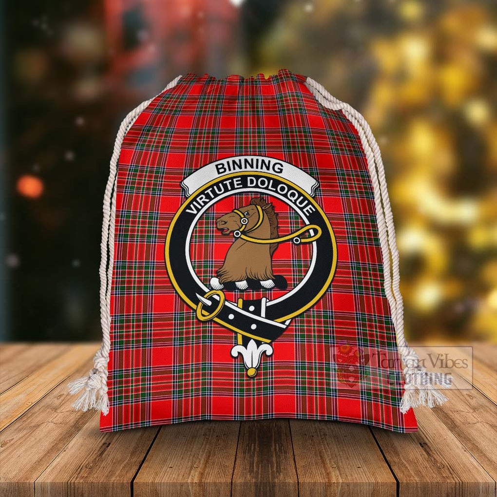 Binning Tartan Christmas Santa's Bag with Family Crest - Tartan Vibes Clothing