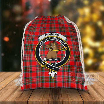 Binning Tartan Christmas Santa's Bag with Family Crest - Tartan Vibes Clothing