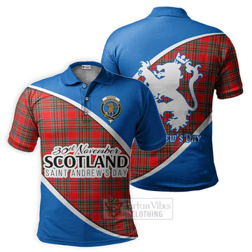 Binning Family Crest Tartan Polo Shirt Celebrate Saint Andrew's Day in Style Kid - Tartan Vibes Clothing