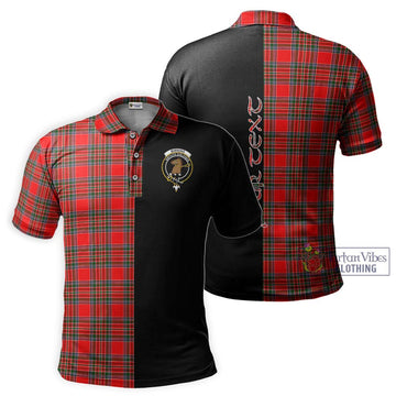 Binning Tartan Polo Shirt with Family Crest and Half Of Me Style Kid - Tartan Vibes Clothing